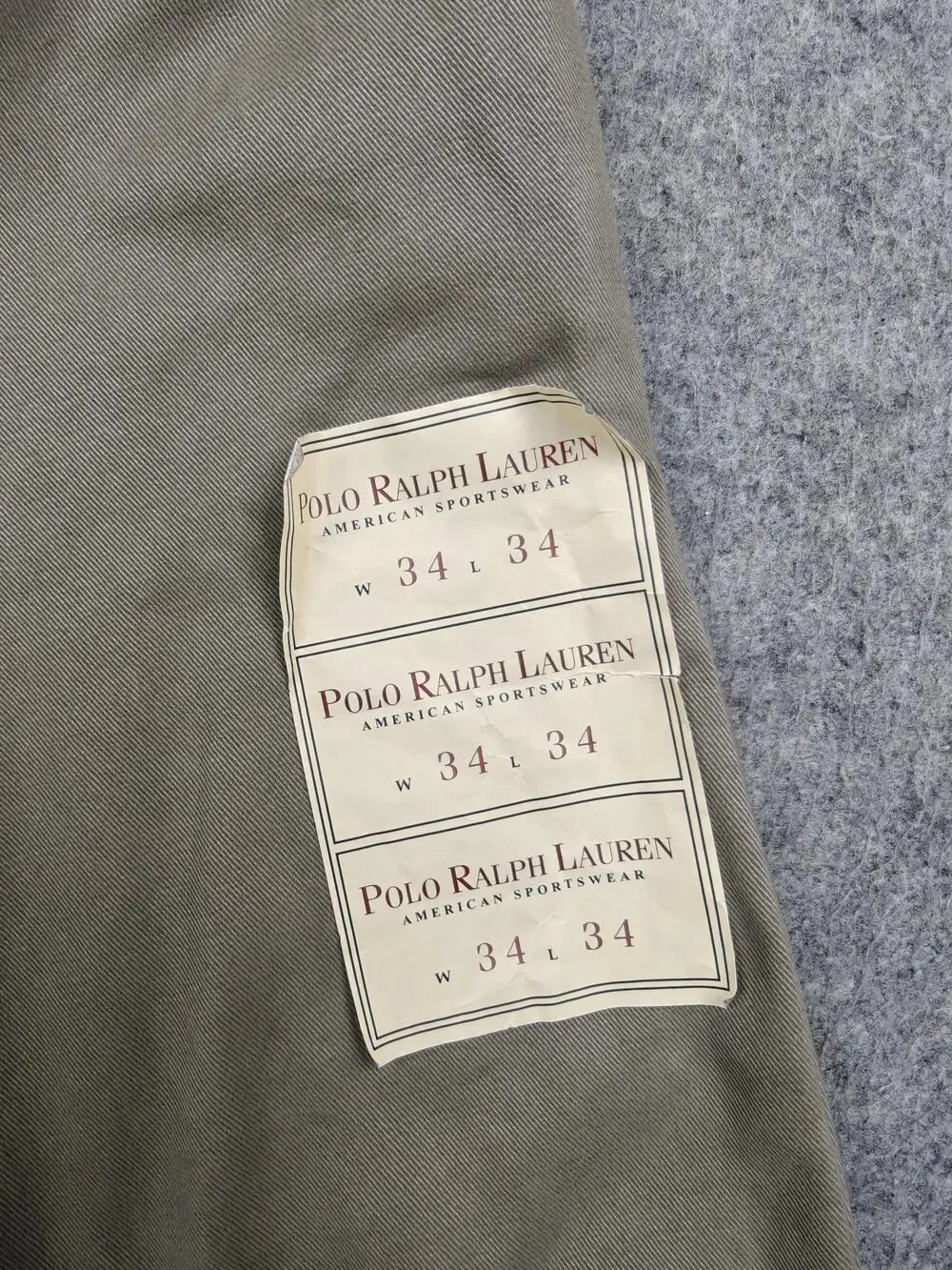 Polo Ralph Lauren Pants Mens 34x34 Beige The Hammond Pant Pleated Classic Fit